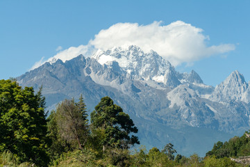 lake in the mountains Lijiang