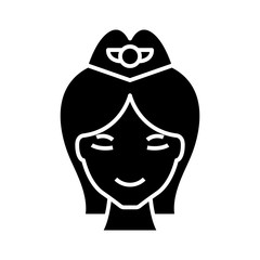 Women driver line icon, concept sign, outline vector illustration, linear symbol.
