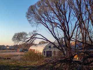 Fototapeta premium abandoned farm house