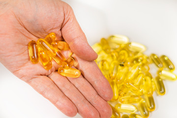 Omega 3 fish oil capsules