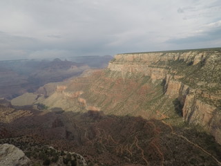 Grand Canyon hiking route