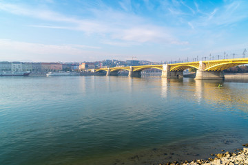 Margaret Bridge in Budapest, connecting Buda and Pest across the Danube river