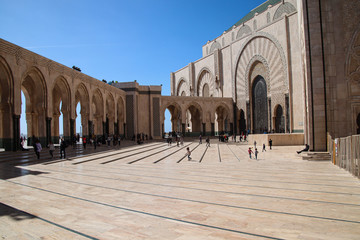 Obraz premium The beautifull. Hassan II Moschee, Casablanca, Marokko