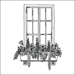 Window flower boxes
