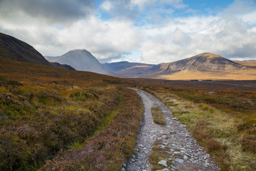 Typical landscape in the Scottish Highlands