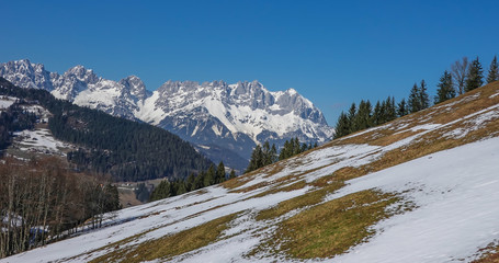 Fototapeta na wymiar Tirol Wilder Kaiser Südseite