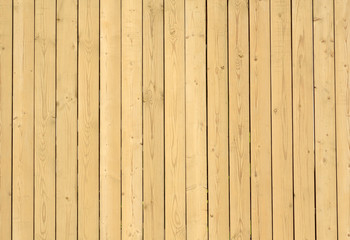 Fence made of wooden planks.