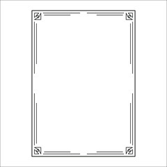 vector image, decorative ornamental frame, original design