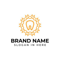bright shine teeth logo vector illustration design