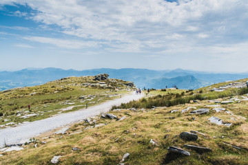 The Rhune mountain in the Pyrenees-Atlantique