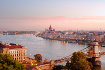 Budapest view at dawn