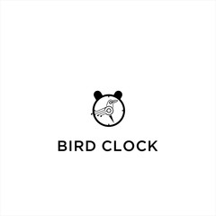 bird clock logo