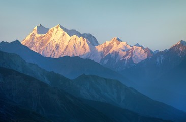 Fototapeta na wymiar hindukush or hindu kush mountain ridge, afghanistan