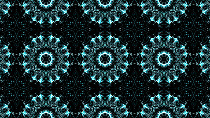 Geometric kaleidoscope multicolored seamless pattern. Abstract background. Beautiful multicolor kaleidoscope texture. Unique kaleidoscope design. Illustration for design.