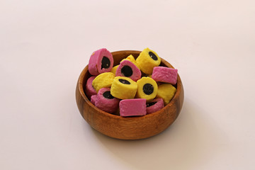 Licorice candies. Sugar flavored licorice.