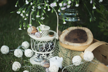 Rustic wedding decor