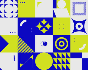 Brutalism Design Abstract Vector Pattern