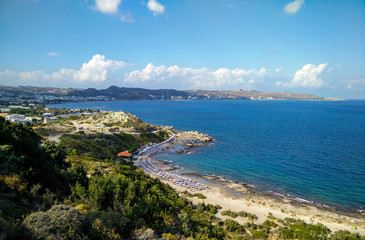 Fototapeta premium Mandomata Beach, Rhodes Island
