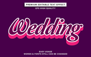 wedding text effect