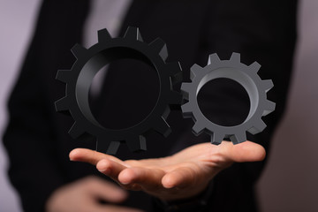 gear Technology setting concept background.