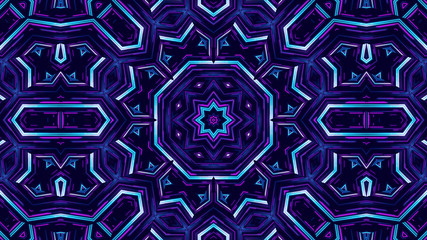 Geometric kaleidoscope multicolored seamless pattern. Abstract background. Beautiful multicolor kaleidoscope texture. Unique kaleidoscope design. Illustration for design.