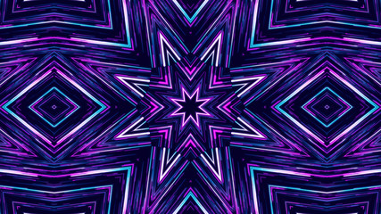 Geometric kaleidoscope multicolored seamless pattern. Abstract background. Beautiful multicolor kaleidoscope texture. Unique kaleidoscope design. Illustration for design.