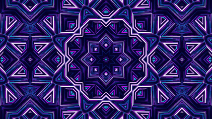 Geometric kaleidoscope multicolored seamless pattern. Abstract background. Beautiful multicolor kaleidoscope texture. Unique kaleidoscope design. Illustration for design.