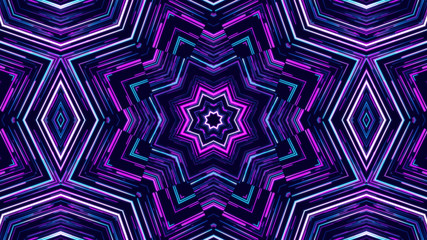 Geometric kaleidoscope multicolored seamless pattern. Abstract background. Beautiful multicolor kaleidoscope texture. Unique kaleidoscope design. Illustration for design.