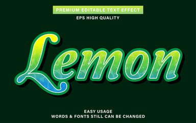 lemon text effect