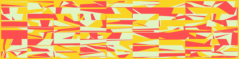 Abstract Random Color Poligones Generative Art background illustration