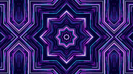 Geometric kaleidoscope multicolored seamless pattern. Abstract background. Beautiful multicolor kaleidoscope texture. Unique kaleidoscope design. Illustration for design.