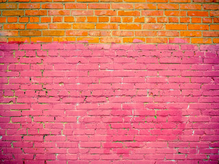 Unevenly colored brick wall texture