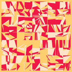 Abstract Random Color Poligones Generative Art background illustration