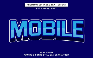 mobile text effect