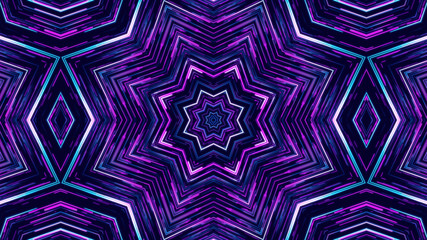 Trendy Beautiful Artistic Kaleidoscope Exotic Abstract Pattern. Bright And Colorful Original Stylish Floral Background Print, Illustration Of Kaleidoscope