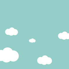 Sky blue background vector illustration