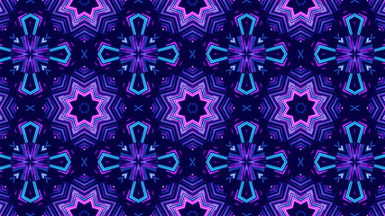 Trendy Beautiful Artistic Kaleidoscope Exotic Abstract Pattern. Bright And Colorful Original Stylish Floral Background Print, Illustration Of Kaleidoscope