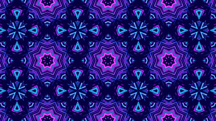 Trendy Beautiful Artistic Kaleidoscope Exotic Abstract Pattern. Bright And Colorful Original Stylish Floral Background Print, Illustration Of Kaleidoscope