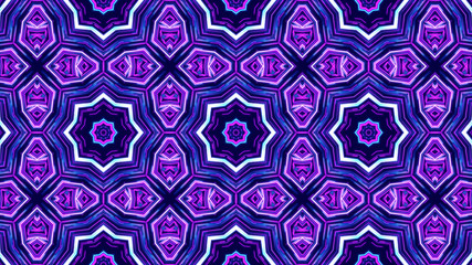 Trendy Beautiful Artistic Kaleidoscope Exotic Abstract Pattern. Bright And Colorful Original Stylish Floral Background Print, Illustration Of Kaleidoscope