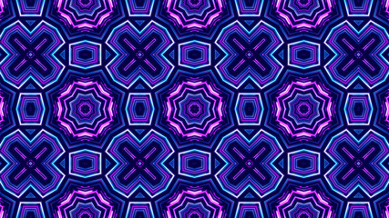 Trendy Beautiful Artistic Kaleidoscope Exotic Abstract Pattern. Bright And Colorful Original Stylish Floral Background Print, Illustration Of Kaleidoscope