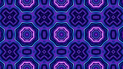 Trendy Beautiful Artistic Kaleidoscope Exotic Abstract Pattern. Bright And Colorful Original Stylish Floral Background Print, Illustration Of Kaleidoscope