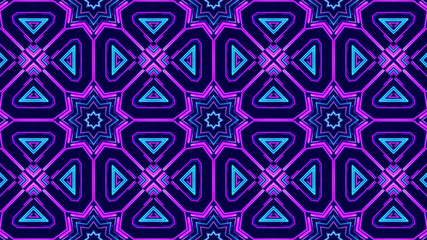 Trendy Beautiful Artistic Kaleidoscope Exotic Abstract Pattern. Bright And Colorful Original Stylish Floral Background Print, Illustration Of Kaleidoscope