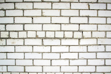 white brick wall close-up, architecture texture