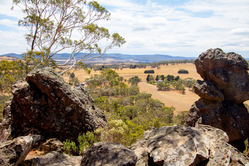 Hiking, Hanging Rock reserve, Victoria, Australia.
