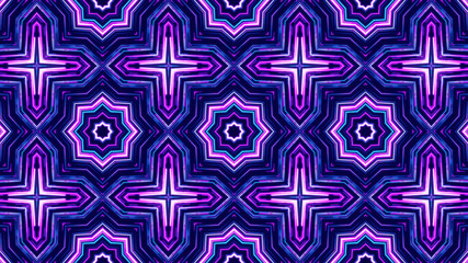 kaleidoscope sequence patterns. 4k Abstract multicolored motion graphics background. Or for yoga, clubs, shows, mandala, fractal animation. Beautiful bright ornament. Seamless loop.