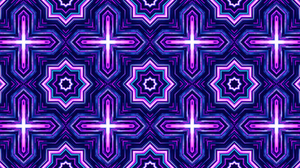 kaleidoscope sequence patterns. 4k Abstract multicolored motion graphics background. Or for yoga, clubs, shows, mandala, fractal animation. Beautiful bright ornament. Seamless loop.