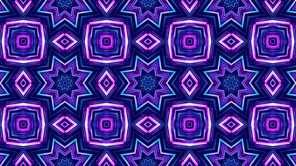 kaleidoscope sequence patterns. 4k Abstract multicolored motion graphics background. Or for yoga, clubs, shows, mandala, fractal animation. Beautiful bright ornament. Seamless loop.