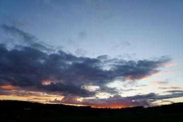 Sonnenuntergang im Spessart