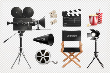 Cinema Directors Transparent Kit - obrazy, fototapety, plakaty