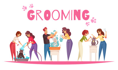 Fototapeta premium Grooming Service Concept